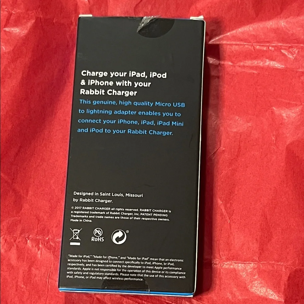 Rabbit Charger Micro USB-to-Lightning Tip - White